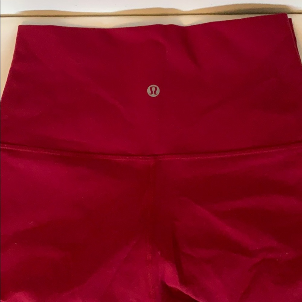 Deep red  lululemon align leggings high rise
